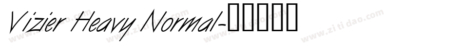 Vizier Heavy Normal字体转换